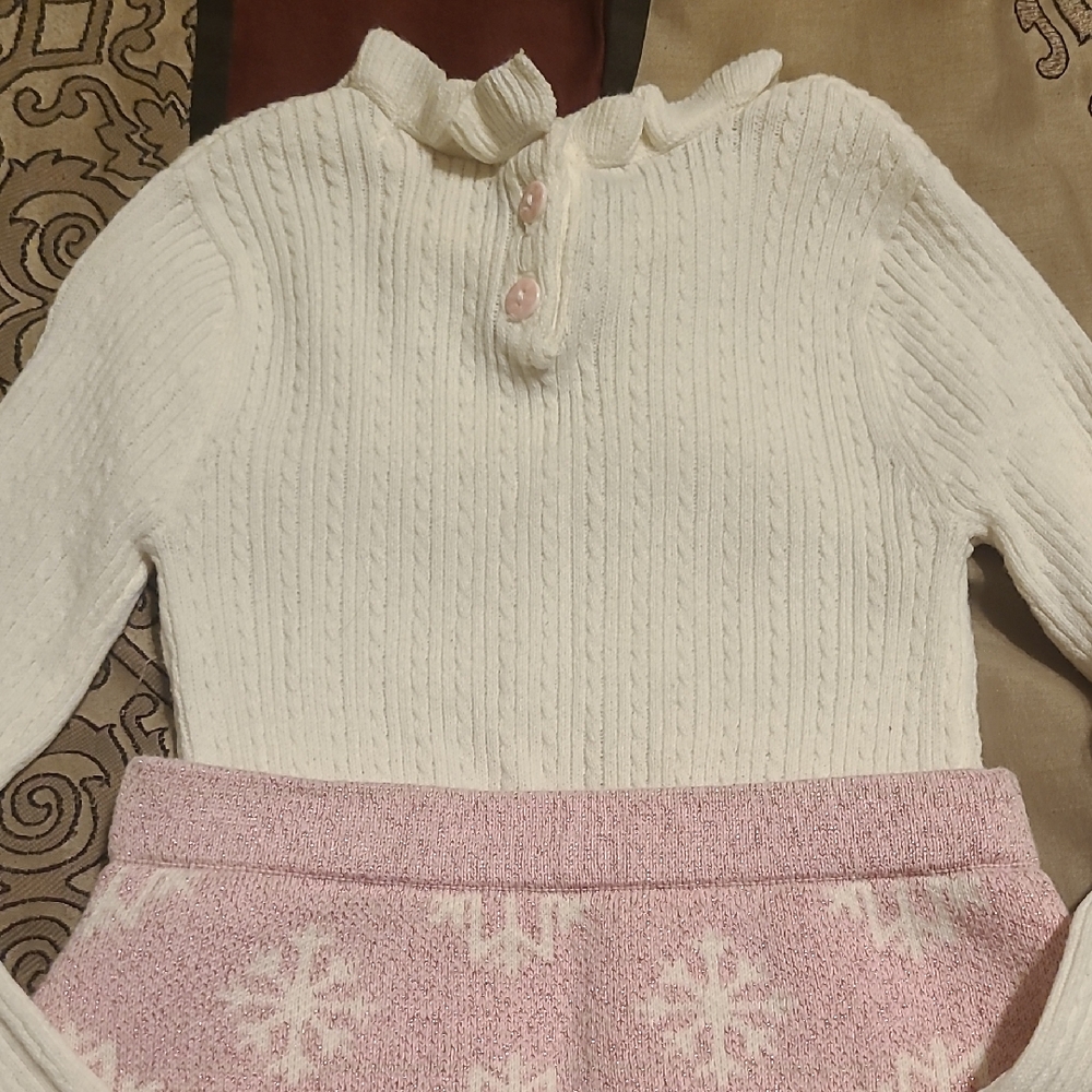 Cynthia Rowley Cream Ruffle Sweater - Picture 4 of 4